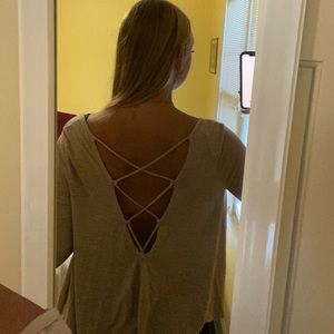 American Eagle Open back shirt